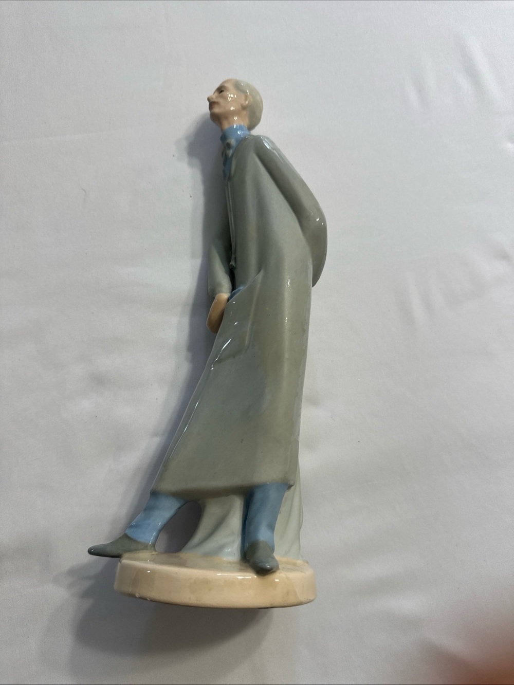 Decorative doctor Figurine in Gray and Blue